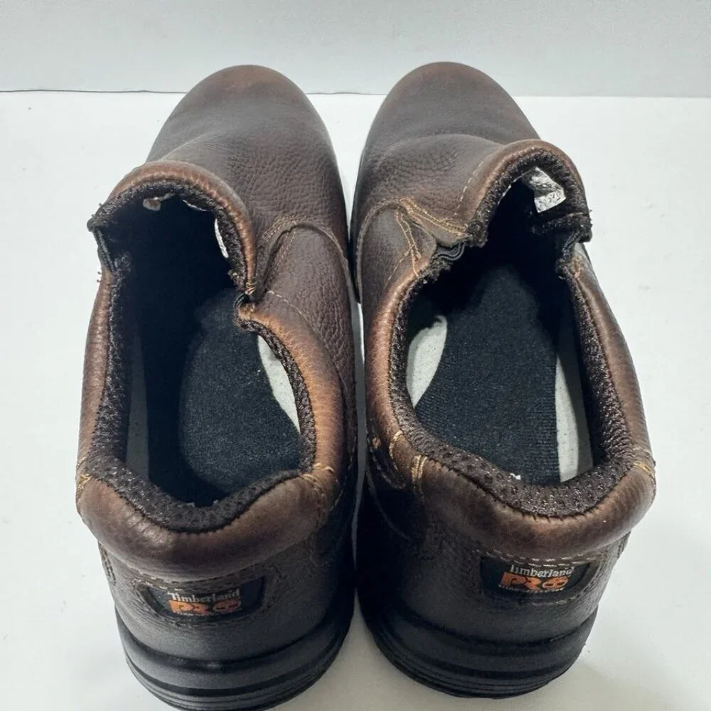 Timberland Pro Mens Titan Oxford Alloy Toe Brown Size 9.5 Wide